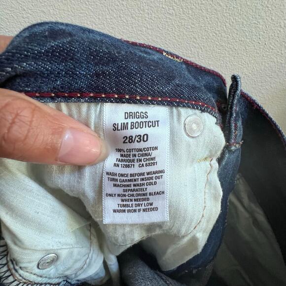 Aeropostale Jeans Men's 28x30 Fits Blue Driggs Slim Bootcut Low Rise Cotton - Picture 7 of 7